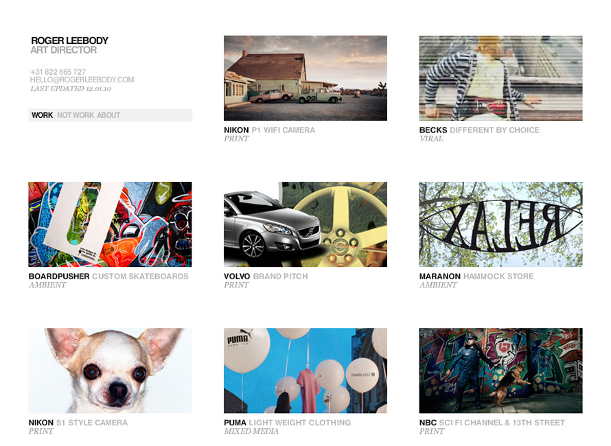 Roger Leebody :: Art Director