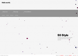 S5-Style | Hello world.