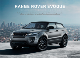 Range Rover Evoque Special Edition With Victoria Beckham